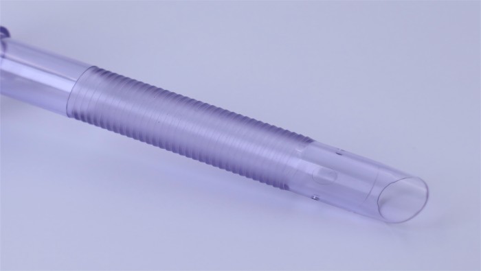 What are the processing elements that affect the anti-slip of the disposable trocar device